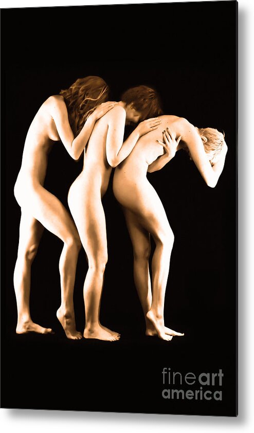 Artistic Photographs Metal Print featuring the photograph Feeling ones sorrow by Robert WK Clark