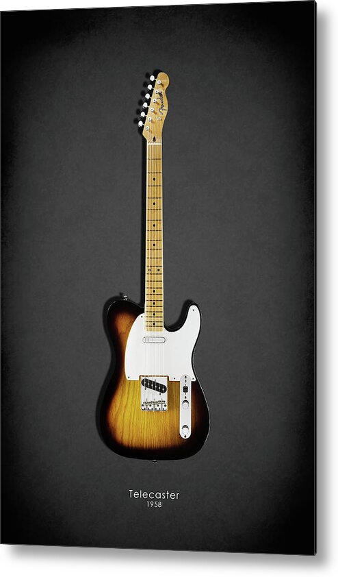 Fender Telecaster Metal Print featuring the photograph Fender Telecaster 58 by Mark Rogan