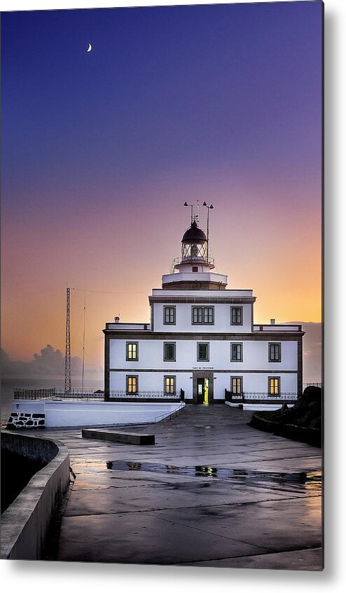 Finisterre Metal Print featuring the photograph Finisterre lighthouse by Hernan Bua