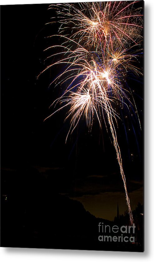 Fireworks Metal Print featuring the photograph Fireworks  by James BO Insogna