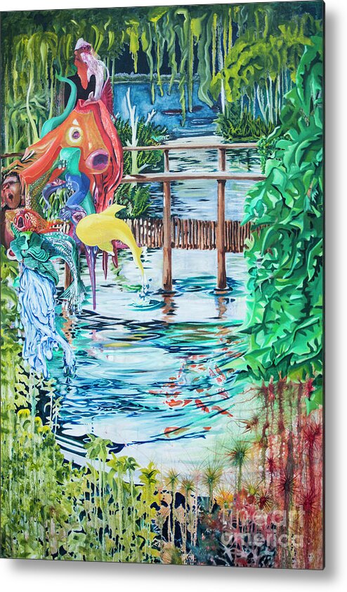 Fish Metal Print featuring the painting Fish by James Lavott