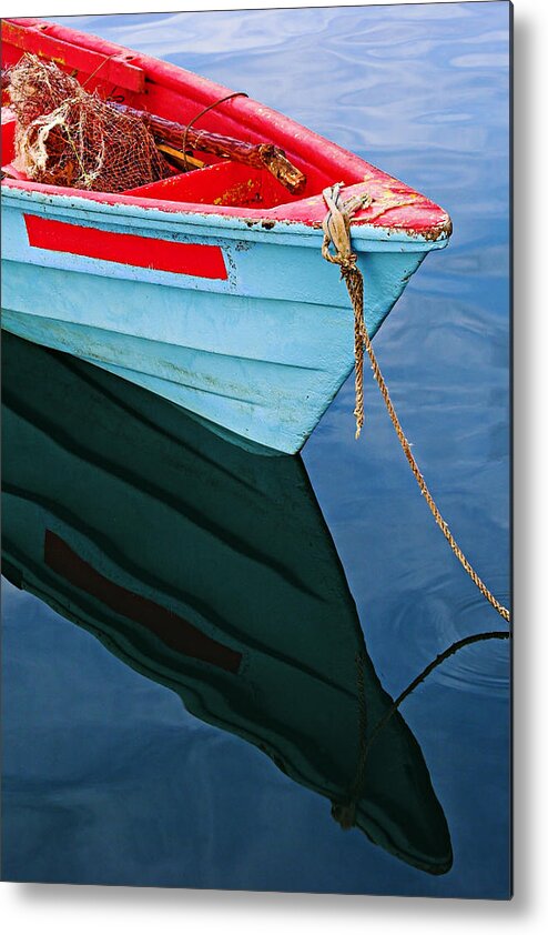 Fishing Metal Print featuring the photograph Fishing Boat-1-St Lucia by Chester Williams