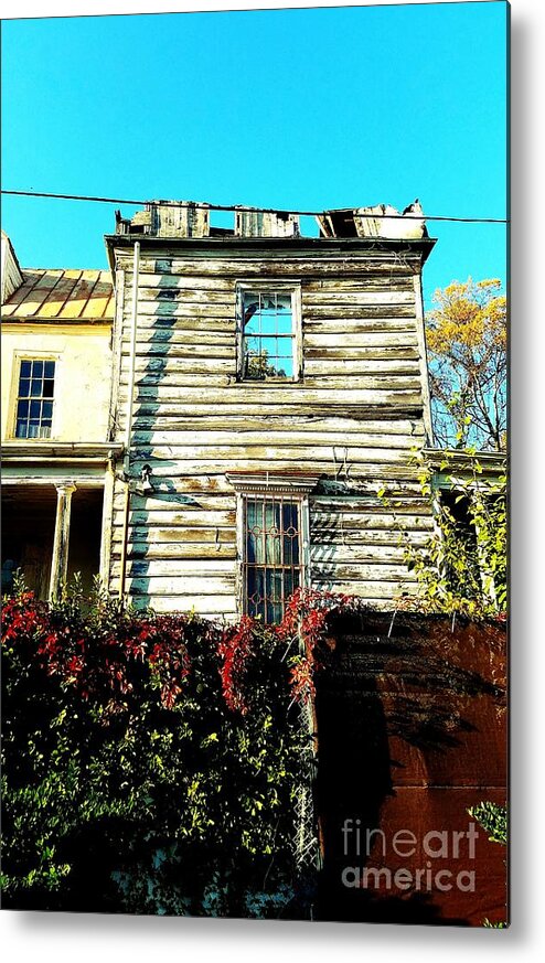 Wooden House Metal Print featuring the photograph Fixer Upper by Amy Regenbogen