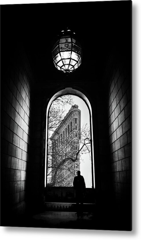 Flatiron Building Metal Print featuring the photograph Flatiron Perspective by Jessica Jenney