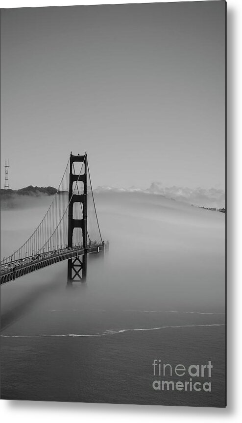 Fog Metal Print featuring the photograph Fogging The Bridge by David Bearden