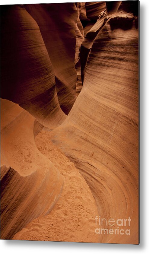 Canyon Metal Print featuring the photograph Follow the footprints in the sand by Ruth Jolly