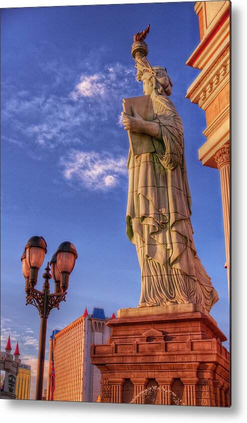 Architecture Metal Print featuring the photograph For Liberty by Stephen Campbell