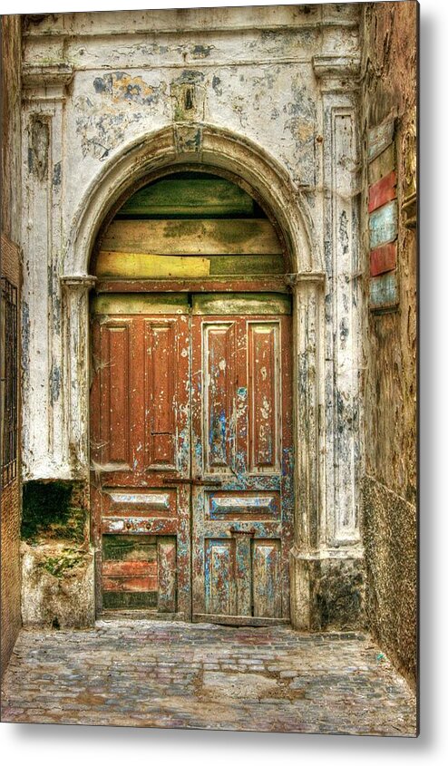 Old Metal Print featuring the photograph Forgotten Doorway by David Birchall
