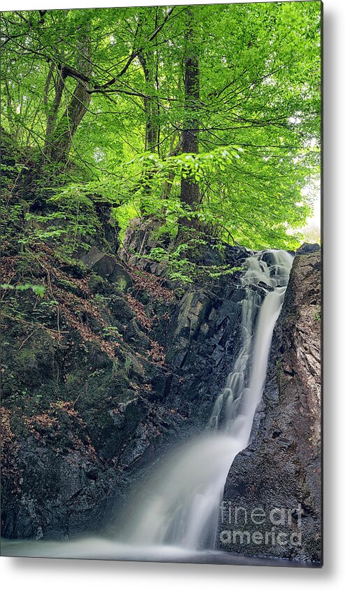 Forsakar Metal Print featuring the photograph Forsakar Waterfall in Skane by Antony McAulay