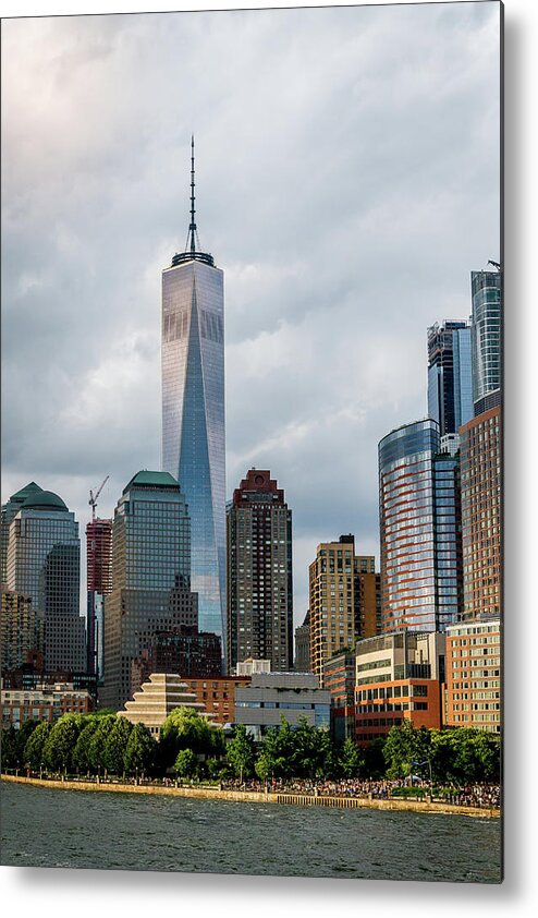 Hudson River Metal Print featuring the photograph Freedom Tower - Lower Manhattan 1 by Frank Mari