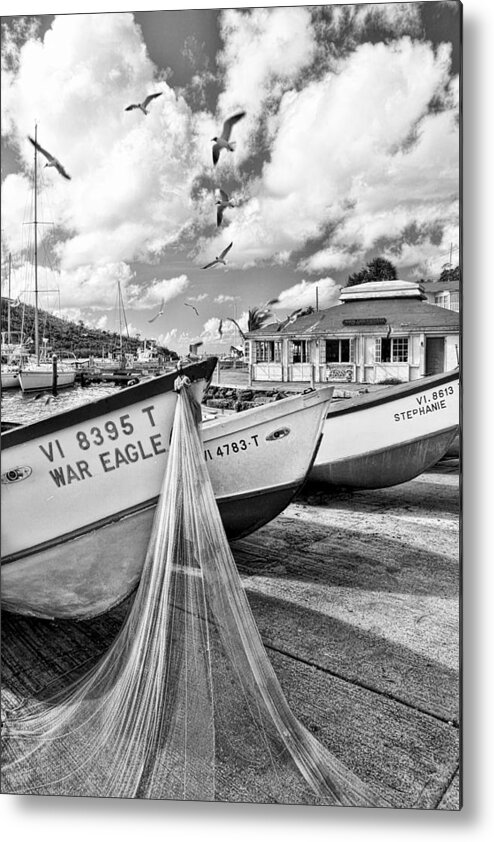 Virgin Islands Metal Print featuring the photograph Frenchtown fishing boats 1 by Gary Felton