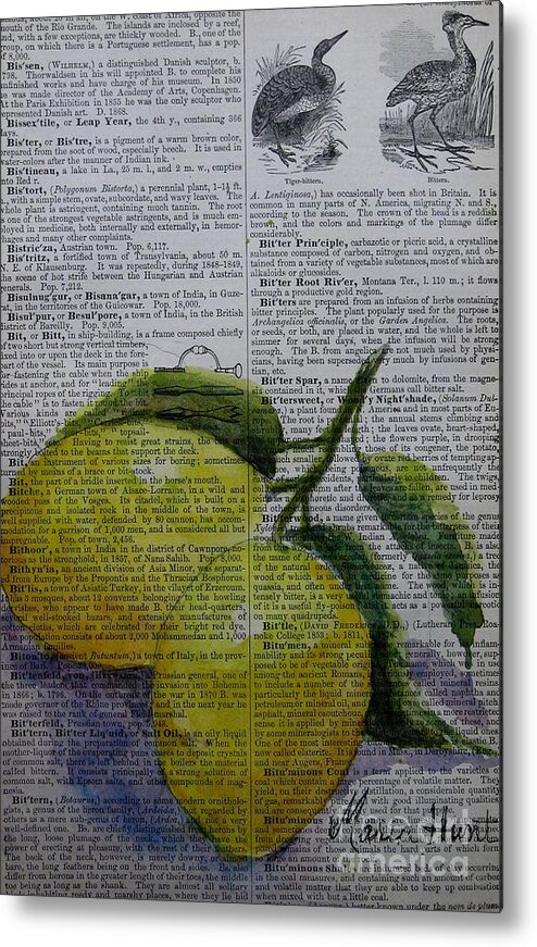 Lemons Metal Print featuring the painting Freshest Lemons by Maria Hunt