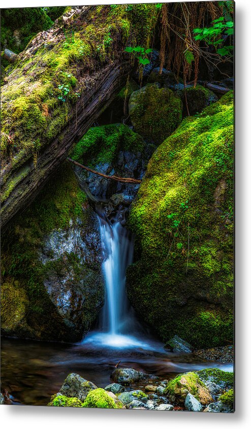 Water Falls Metal Print featuring the photograph From Between by James Heckt