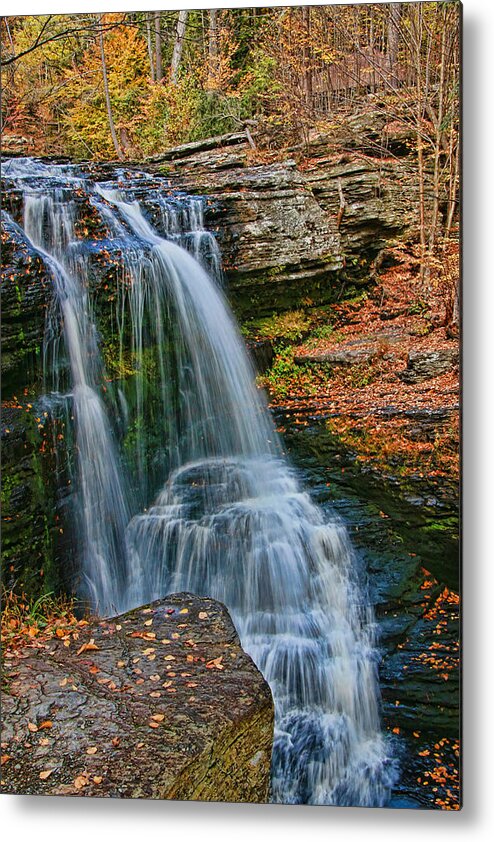 Waterfall Metal Print featuring the photograph Fulmer Falls - Childs State Park by Allen Beatty