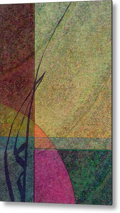 Abstract Metal Print featuring the digital art Geo by Gordon Beck