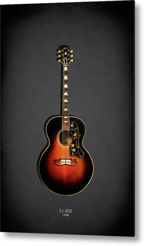 Gibson Sj-200 Metal Print featuring the photograph Gibson SJ-200 1948 by Mark Rogan