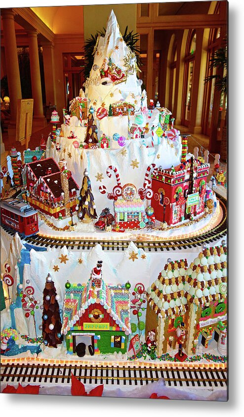 Gingerbread Metal Print featuring the photograph Gingerbread House Study 8 by Robert Meyers-Lussier