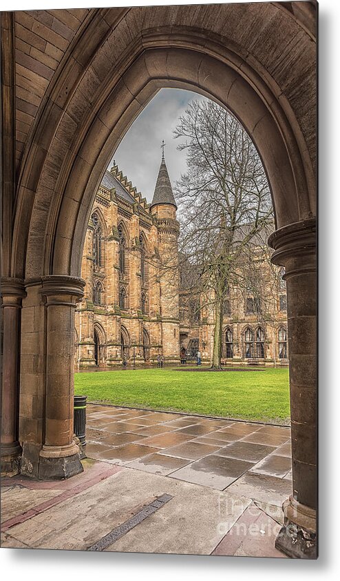 Glasgow Metal Print featuring the photograph Glasgow University ThroughThe Archway by Antony McAulay