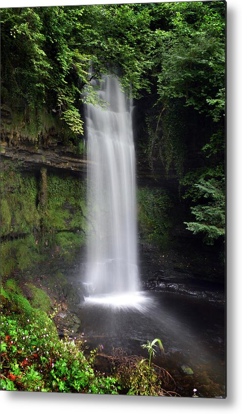 Glencar Waterfall Metal Print featuring the photograph Glencar Waterfall by Terence Davis