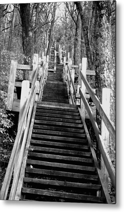 Stairs Metal Print featuring the photograph Going Up by JamieLynn Warber
