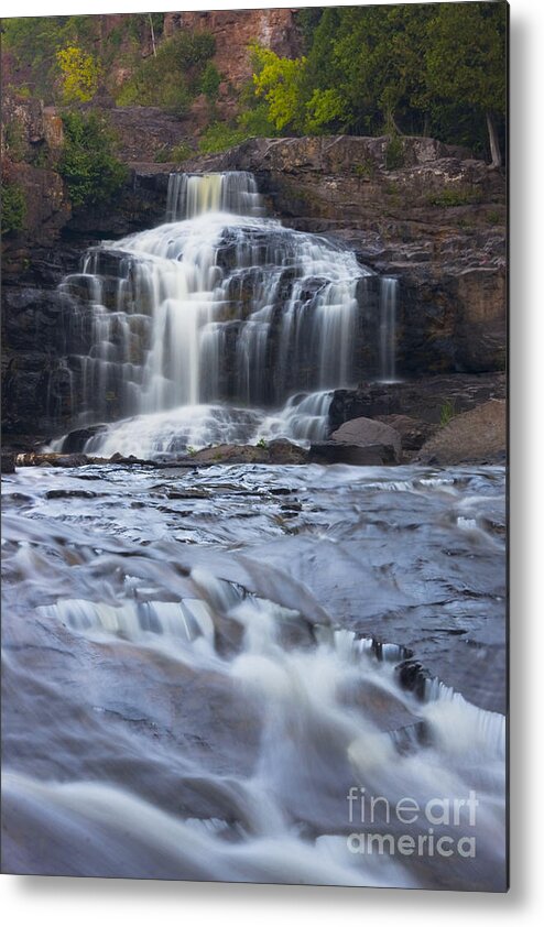 Gooseberry Falls Metal Print featuring the photograph Gooseberry Falls North Shore Minnesota by Wayne Moran