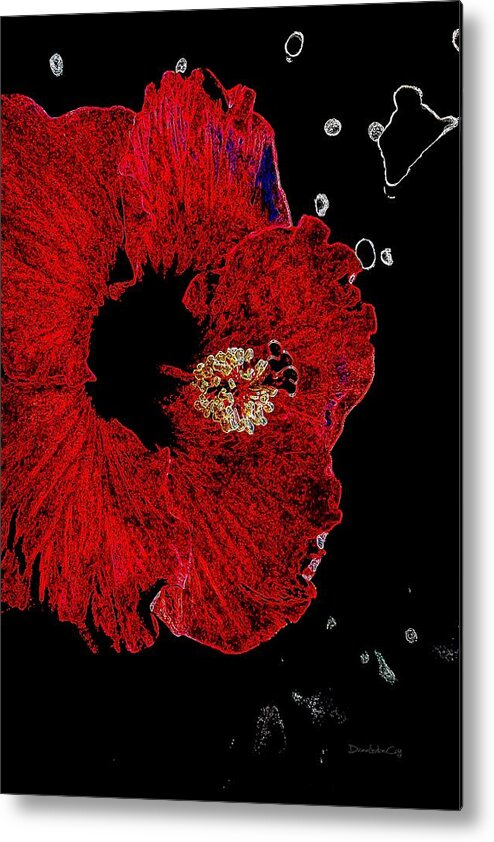 Flower Metal Print featuring the photograph Grand Hibiscus by Diane Lindon Coy