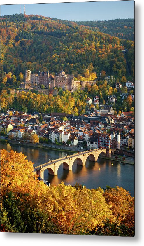 Heidelberg Metal Print featuring the photograph Heidelberg Sunset by Rebekah Zivicki