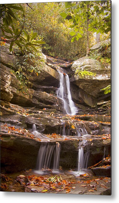 Hidden Falls Metal Print featuring the photograph Hidden Falls of Danbury, NC by Bob Decker