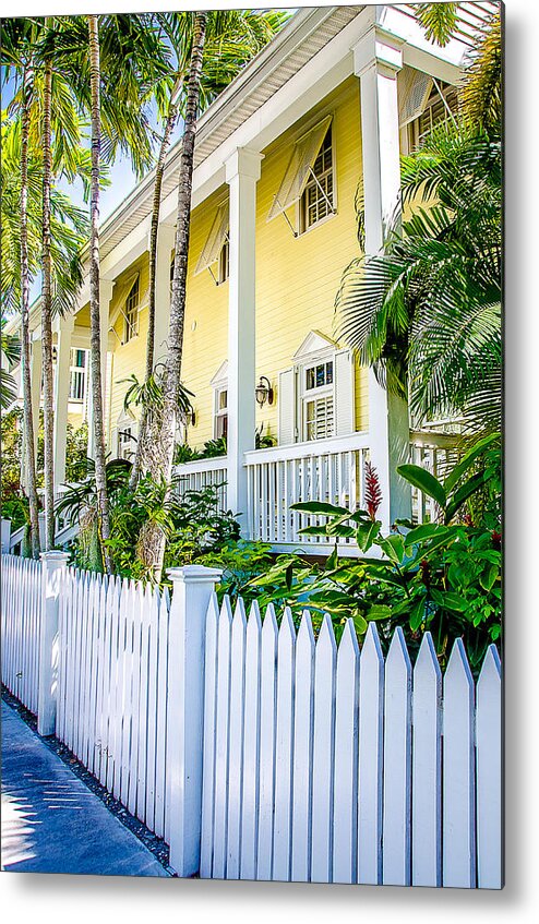 Home Metal Print featuring the photograph Homes of Key West 14 by Julie Palencia