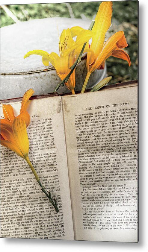 Sharon Popek Metal Print featuring the photograph Honor of Name Lily by Sharon Popek