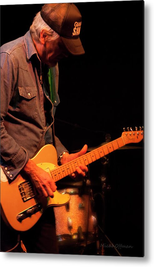 Howe Gelb Metal Print featuring the photograph Howe Gelb on Guitar by Micah Offman