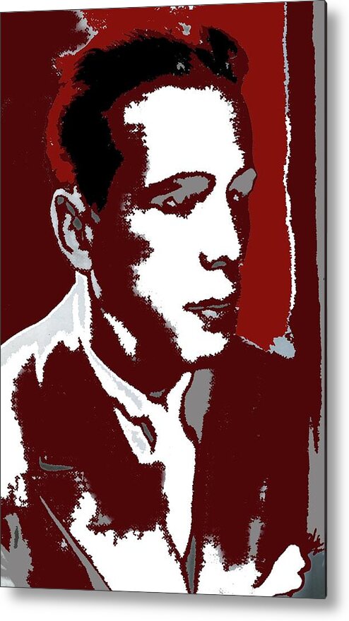 Humphrey Bogart Publicity Photo For Broadway Production Invitation To A Murder 1934-2016 Metal Print featuring the photograph Humphrey Bogart publicity photo for Broadway production Invitation to a Murder 1934-2016 by David Lee Guss