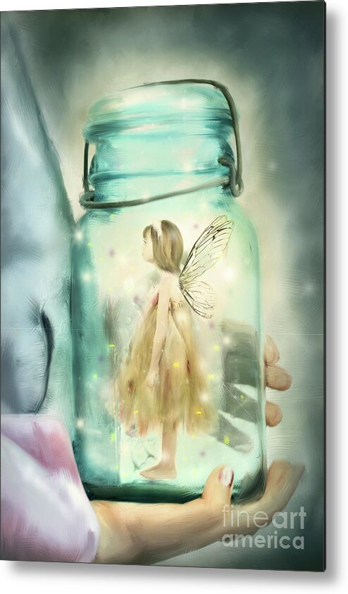 Fairy Metal Print featuring the photograph I Believe by Stephanie Frey