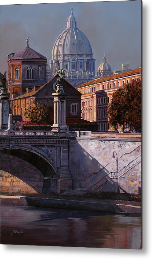 Rome Metal Print featuring the painting Il Cupolone by Guido Borelli