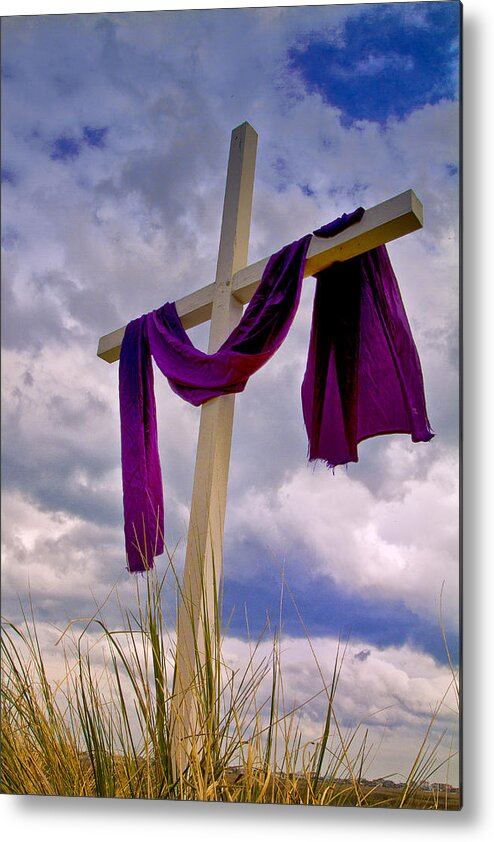 Cross Metal Print featuring the photograph Inlet Cross by Bill Barber