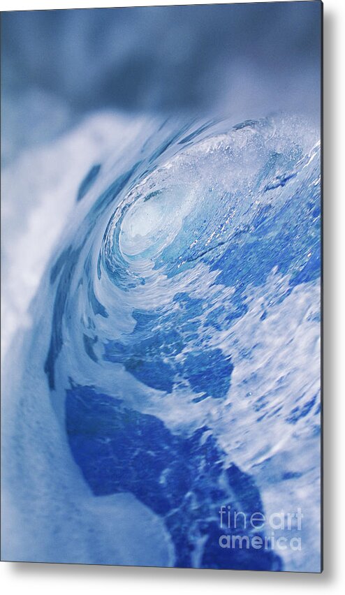 Afternoon Metal Print featuring the photograph Inside Of Wave Tube by Ali ONeal - Printscapes