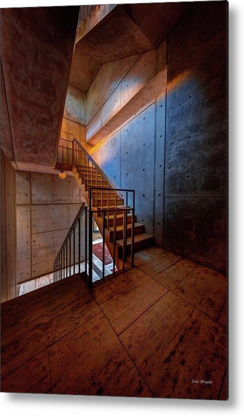 La Jolla Metal Print featuring the photograph Inside the Stairwell by Tim Bryan