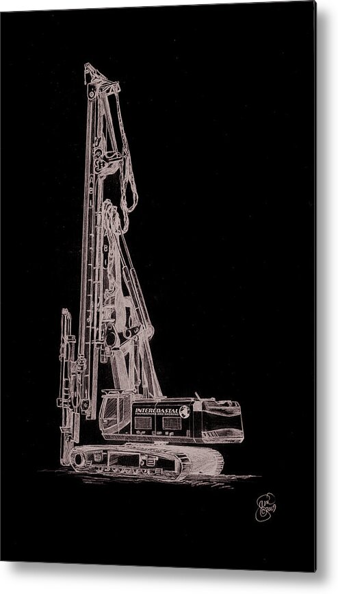 Equipment Metal Print featuring the digital art Intercoastal ABI by Creative Solutions RipdNTorn