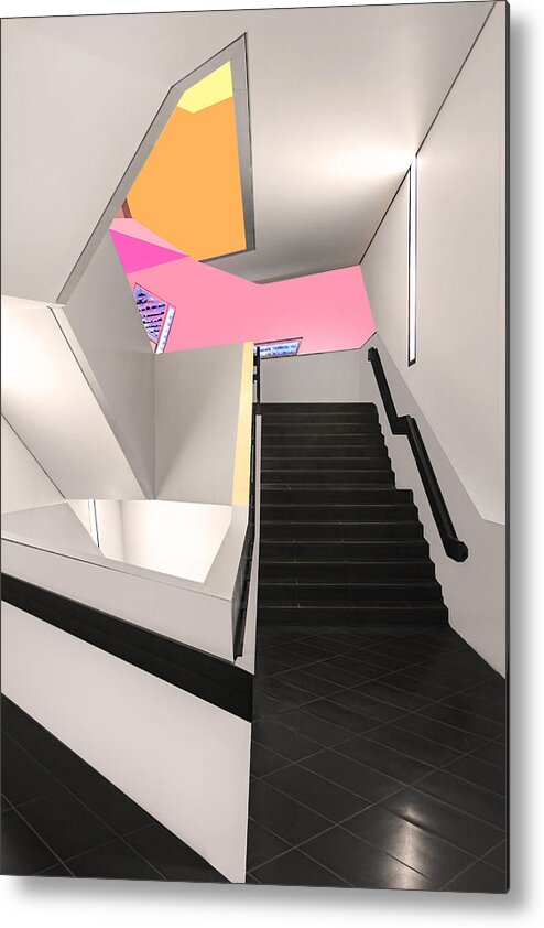 Interior Design Stairs Metal Print featuring the photograph Interior Design Stairs 6 by Carlos Diaz