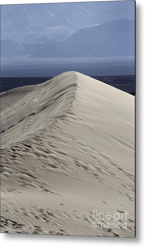 Death Valley Metal Print featuring the photograph Into The Blue by Suzanne Oesterling
