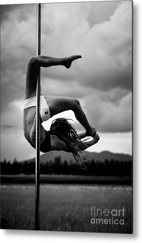 Hailey Metal Print featuring the photograph Inverted Pole Dance 1 by Scott Sawyer