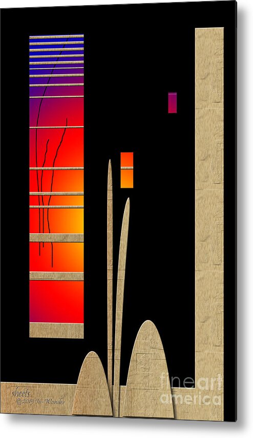 Face Metal Print featuring the digital art Inw_20a6466_mutual-awakening by Kateri Starczewski