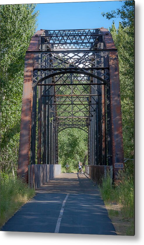 Idaho Metal Print featuring the photograph Iron Bridge by Dave Hall