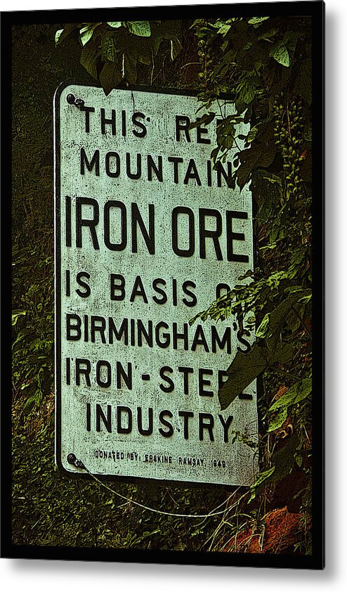 Birmingham Metal Print featuring the photograph Iron Ore Seam Poster by Just Birmingham