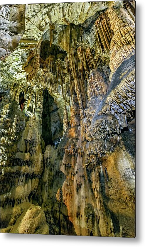 Limestone Metal Print featuring the photograph Jasovska Cave, Jasov, Slovakia by Elenarts - Elena Duvernay photo