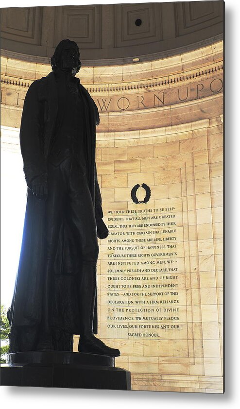 Jefferson Memorial Metal Print featuring the photograph Jefferson's Words by George Taylor