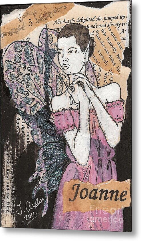 Fairy Metal Print featuring the mixed media Joanne Fairy by Joanne Claxton