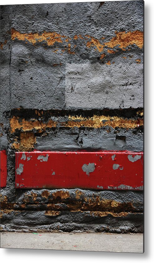 Decay Metal Print featuring the photograph ketchup and mustard sandwich I by Kreddible Trout