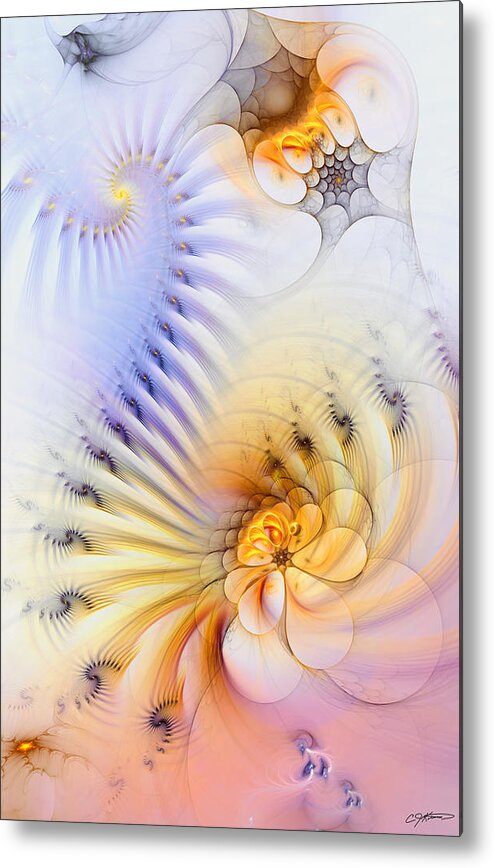 Abstract Metal Print featuring the digital art Kinetic Pantomime by Casey Kotas