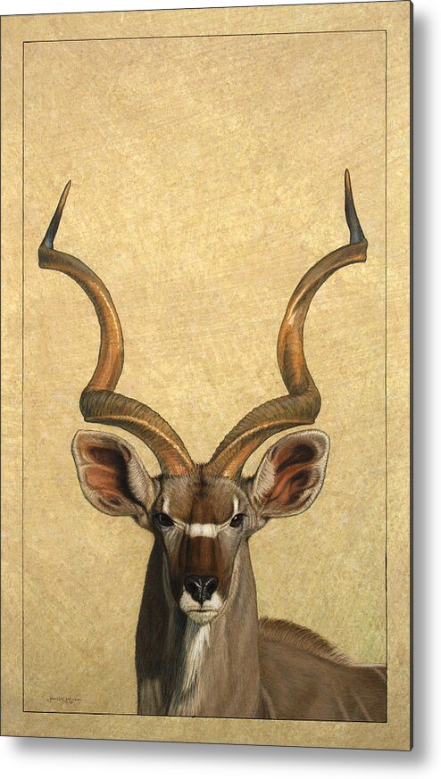 Kudu Metal Print featuring the painting Kudu by James W Johnson